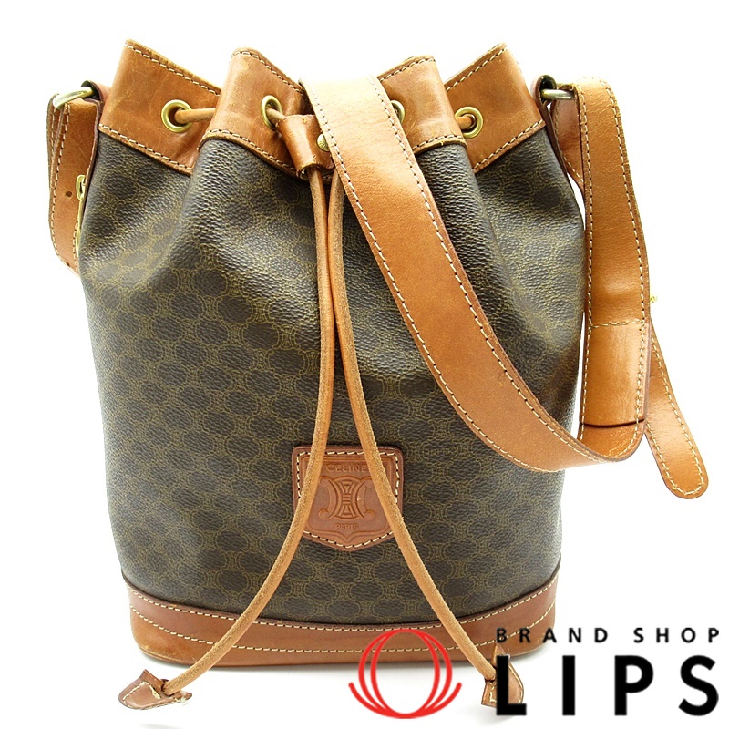 マカダム 巾着ショルダーバッグ