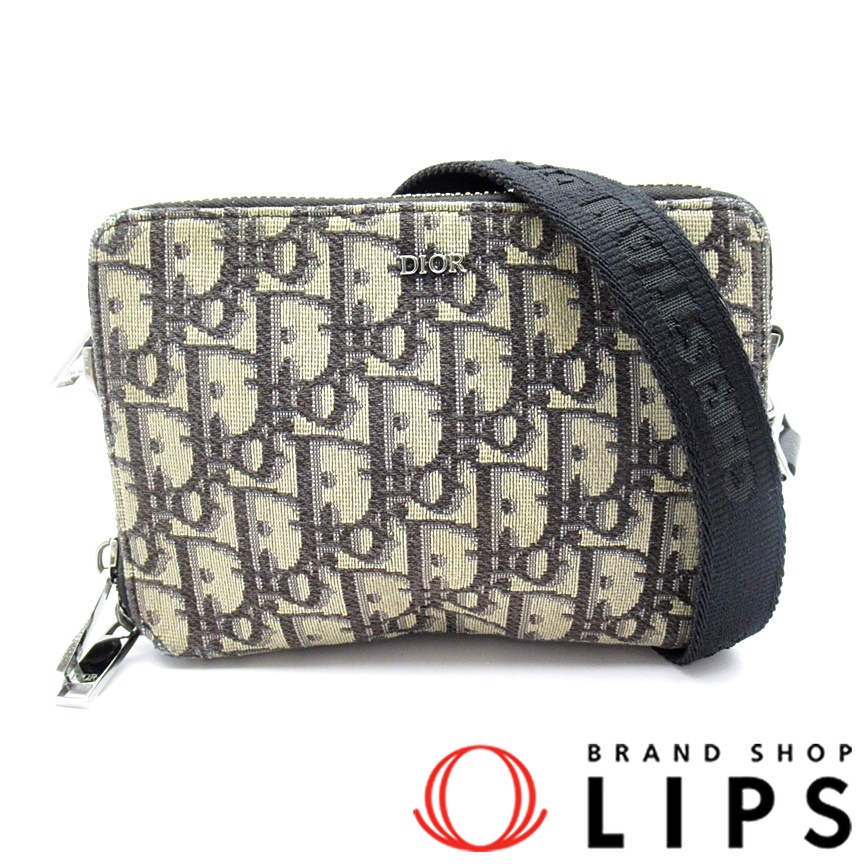 オブリーク ジャガード ショルダーポーチ