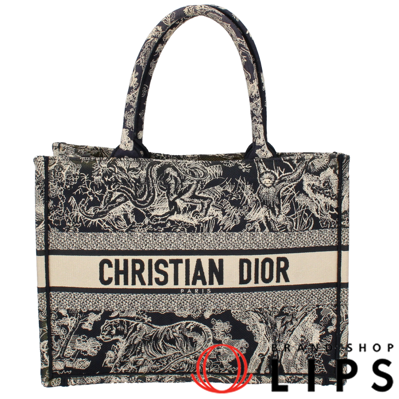 ブックトート ミディアム トワル ドゥ ジュイ リバース エンブロイダリー