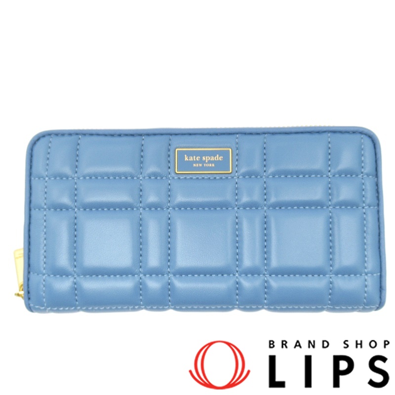 エブリン キルテッド ジップアラウンド コンチネンタル ウォレット