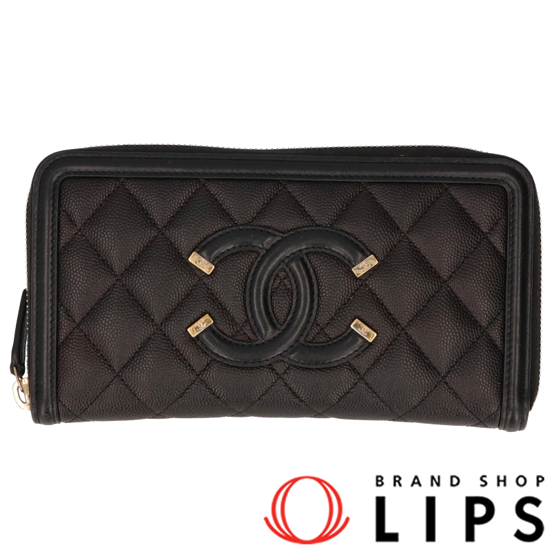 CCフィリグリー フルファスナー長財布