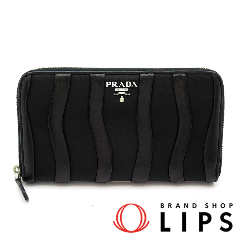 フルファスナー長財布 ウェーブデザイン