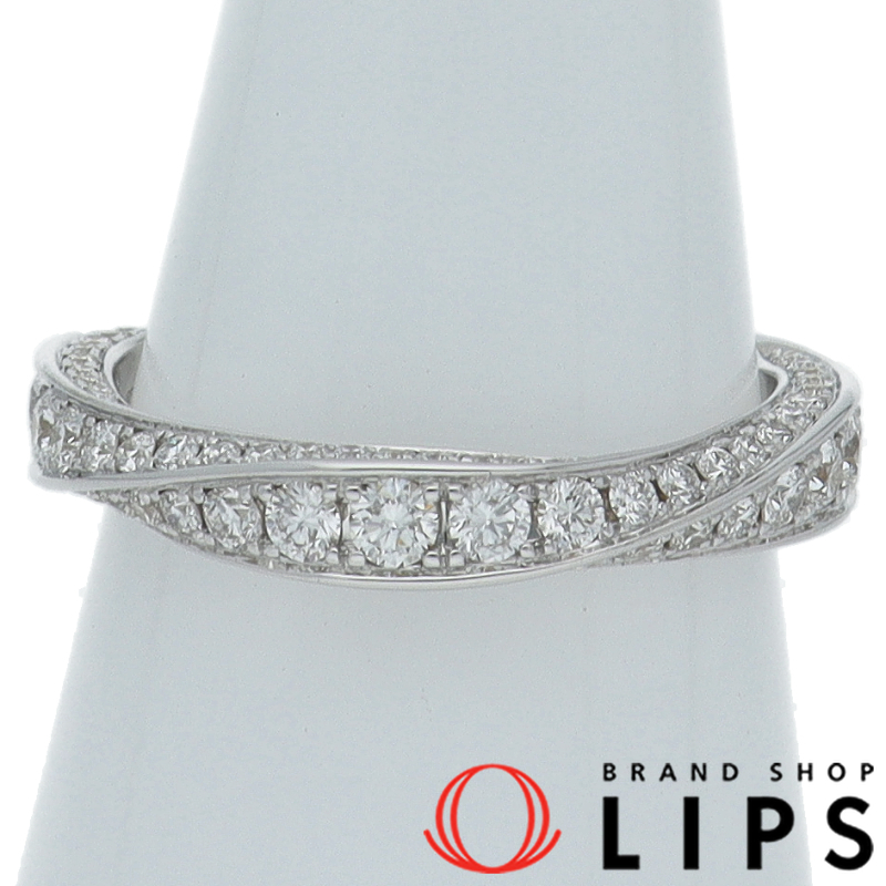 スパイラル パヴェ ダイヤモンドリング