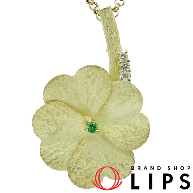 グロッシュラーガーネットダイヤネックレス