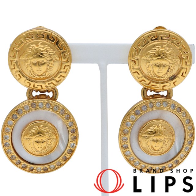 メデューサ ラインストーンイヤリング