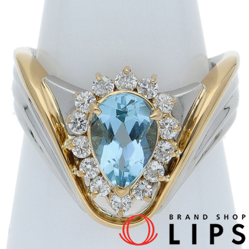 アクアマリン ダイヤリング