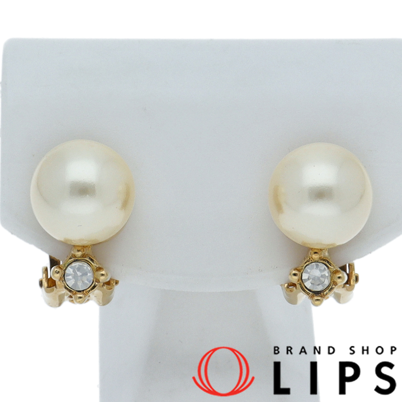 フェイクパール イヤリング