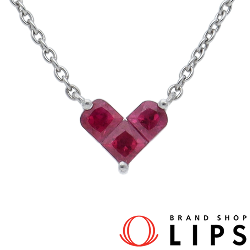 ミステリアスハート ルビーネックレス