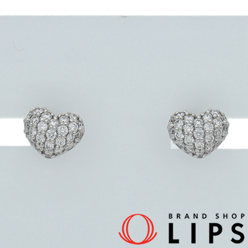 パヴェダイヤハートピアス