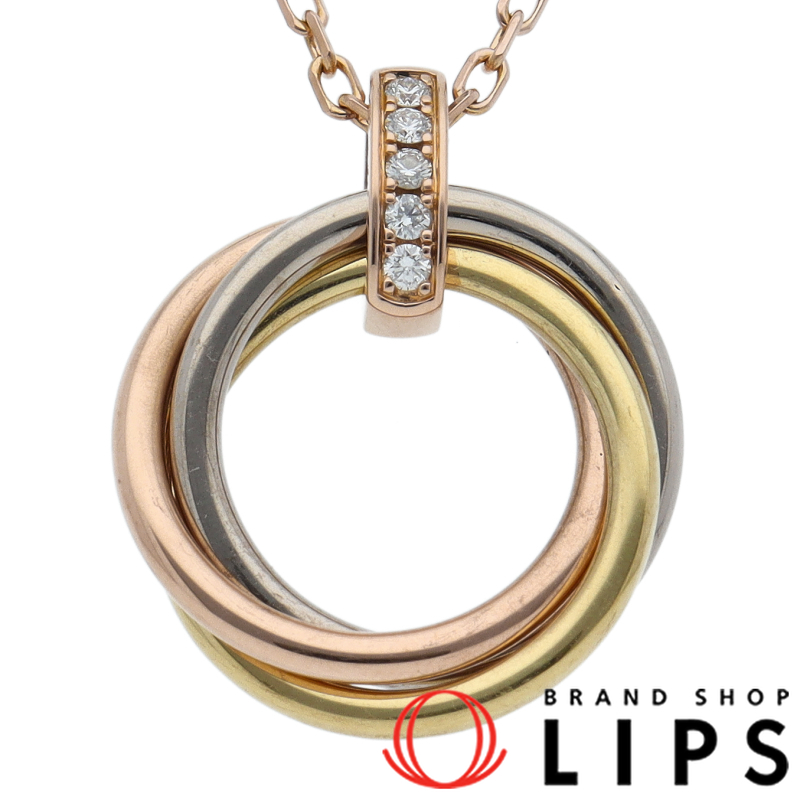 トリニティネックレス 5Pダイヤ