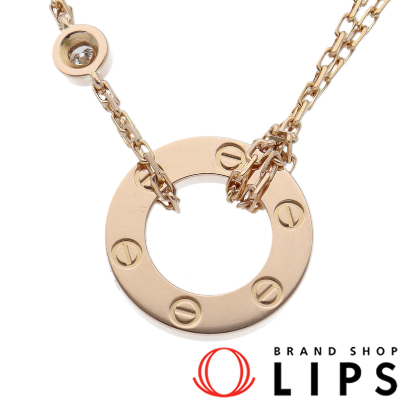 ラブサークル2Pダイヤネックレス