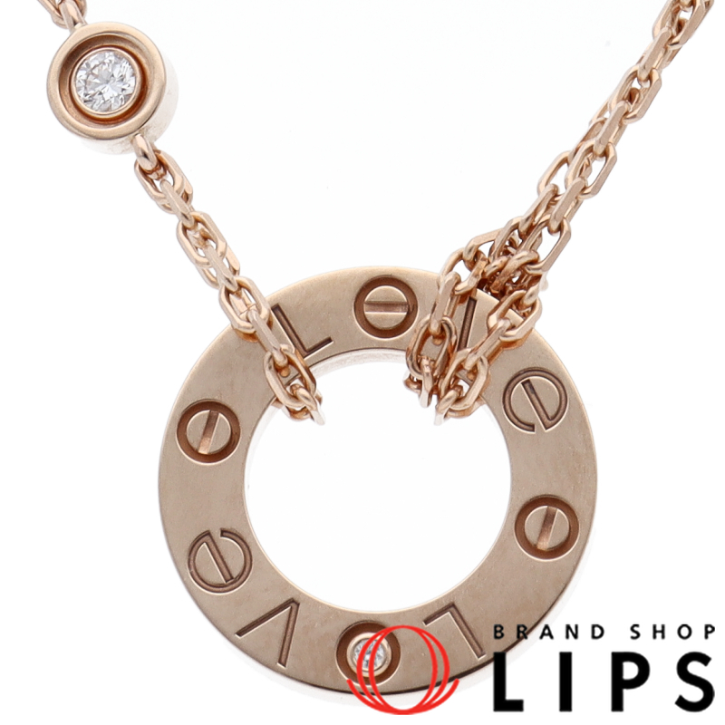 ラブサークル2Pダイヤネックレス