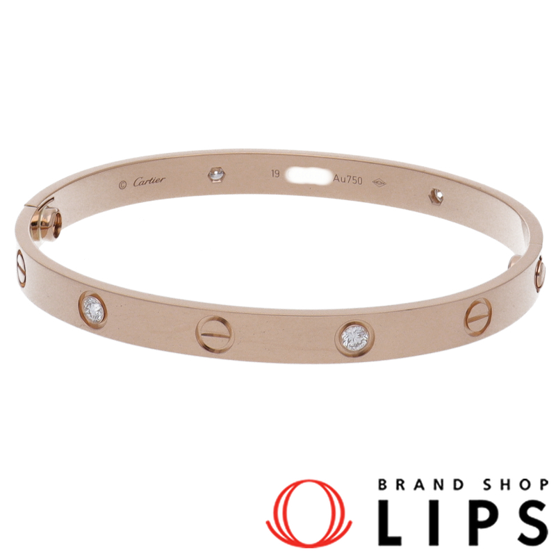 ラブブレスレット ハーフダイヤ 4P