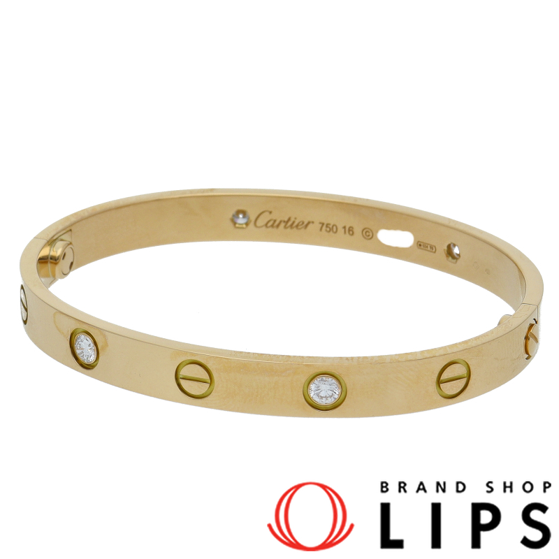 ラブブレスレット ハーフダイヤ