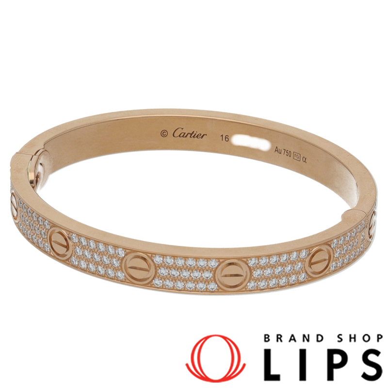 ラブブレスレット フルパヴェダイヤ