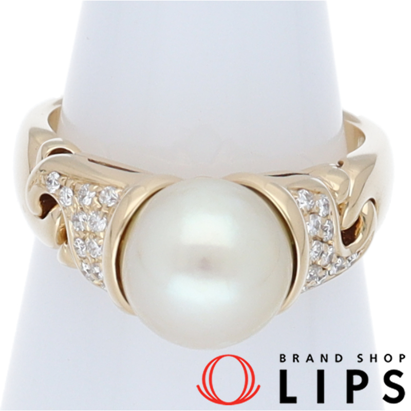 ドッピオパールダイヤリング