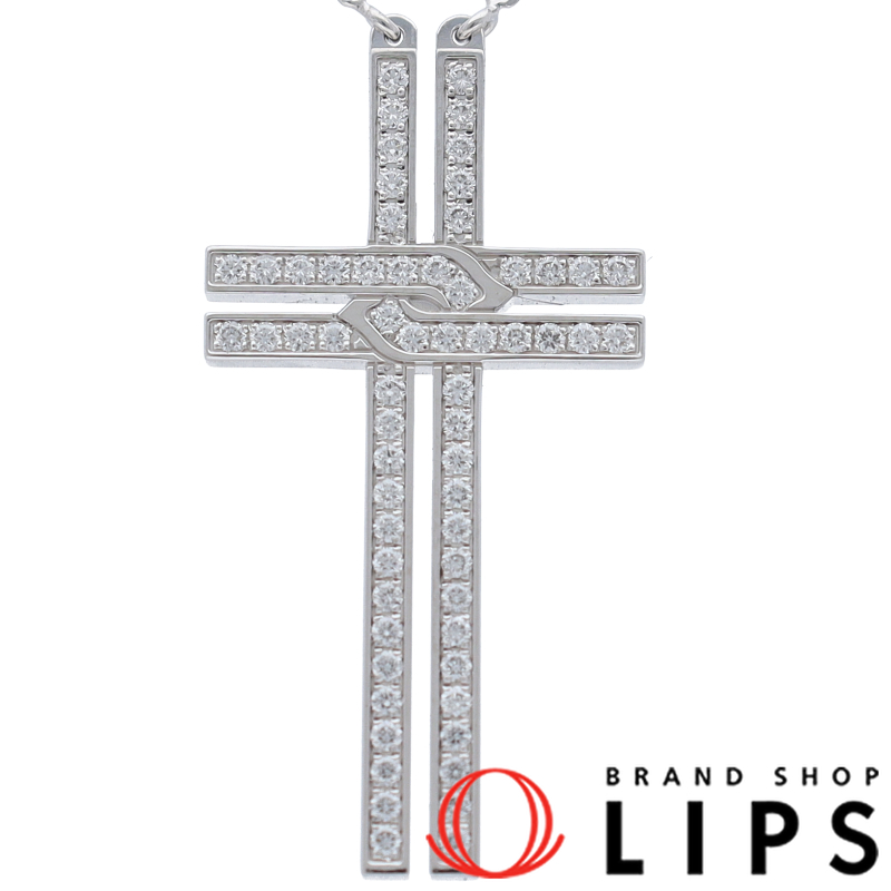 クロスモチーフダイヤネックレス
