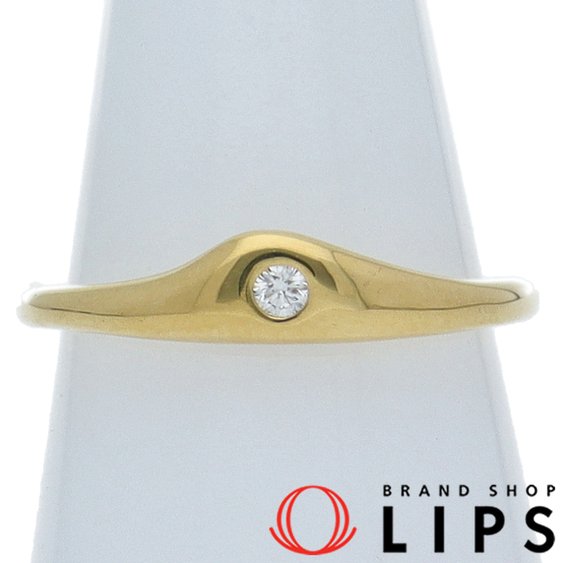 カーブド1Pダイヤリング