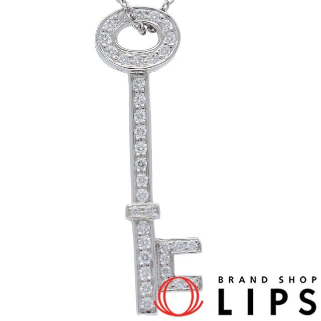 オーバルキーダイヤネックレス