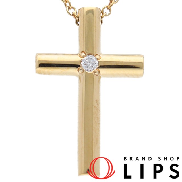 クロス1Pダイヤネックレス