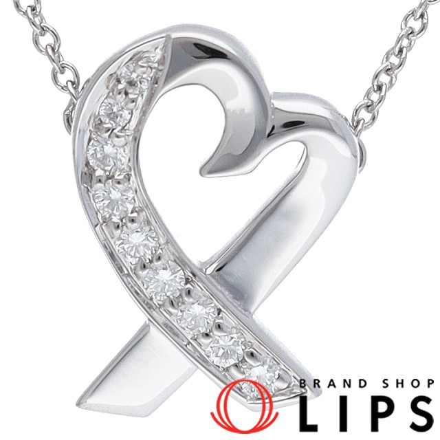 ラビングハートハーフダイヤネックレス