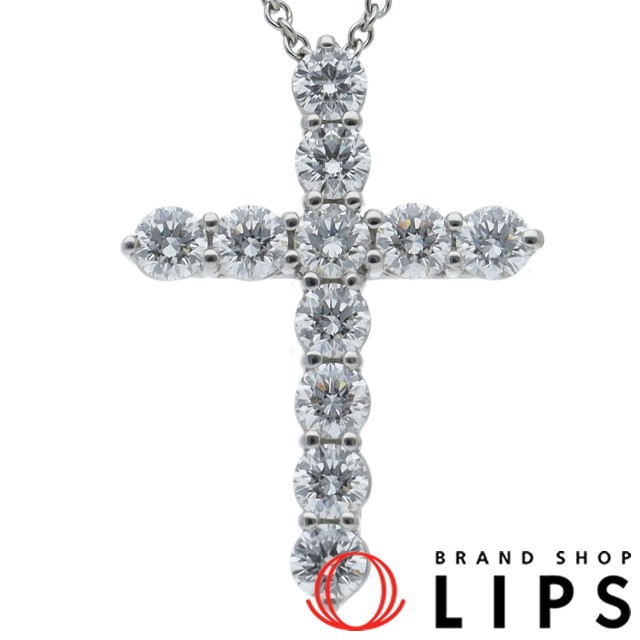 ミディアムクロスダイヤネックレス