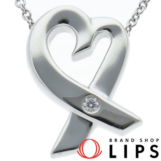 ラビングハートネックレス 1Pダイヤ