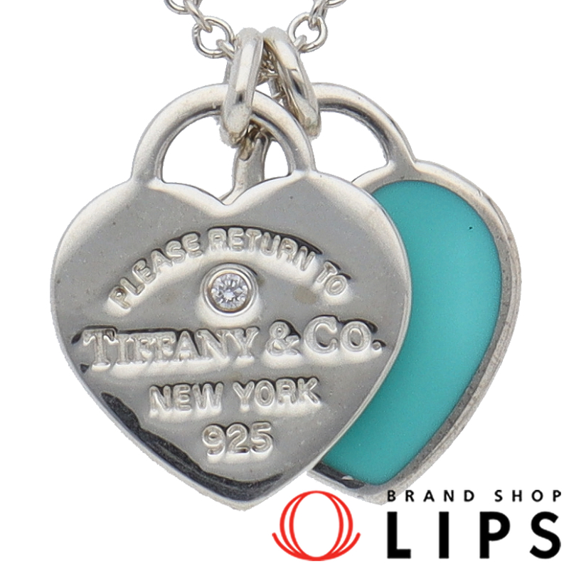 リターントゥハート2Pタグネックレス 1Pダイヤ