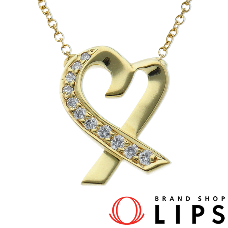 ラビングハートハーフダイヤネックレス