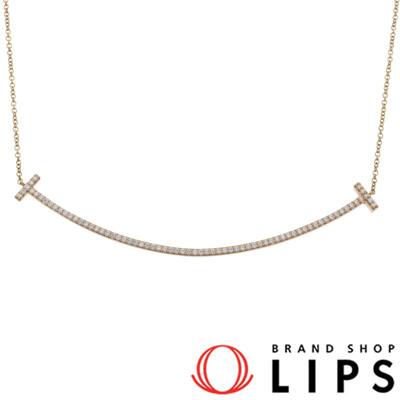 Tスマイルラージダイヤネックレス