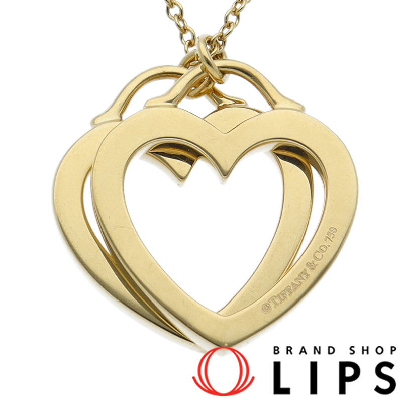 ダブルハートネックレス