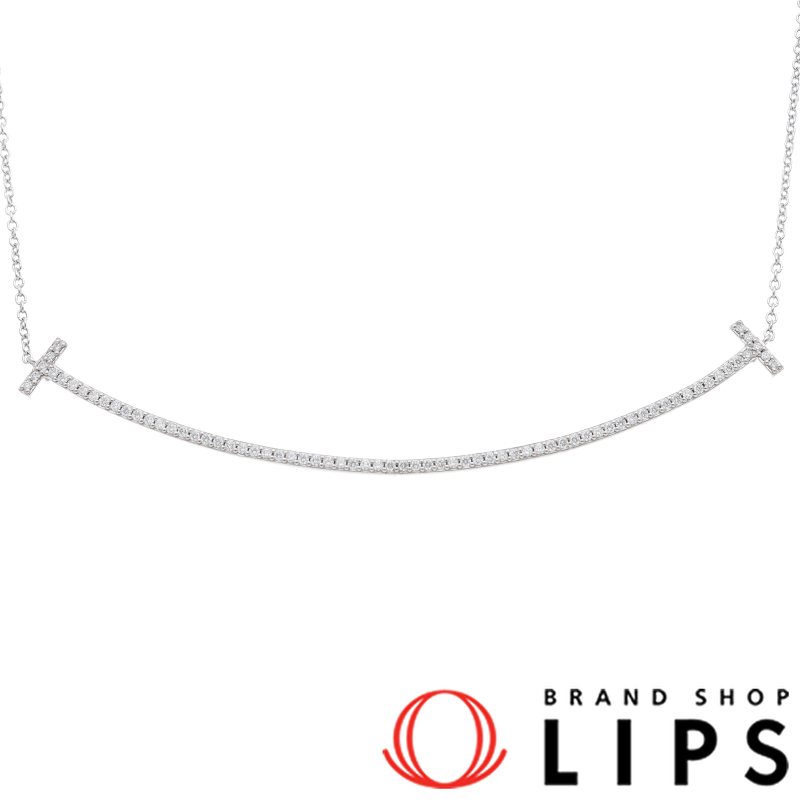 Tスマイルラージダイヤネックレス