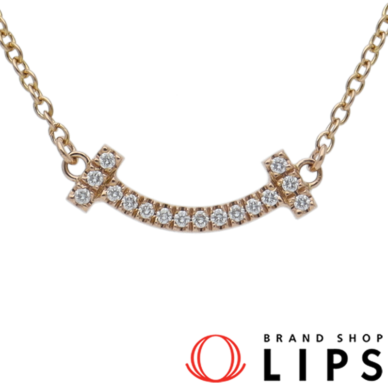 Tスマイルマイクロ ダイヤネックレス