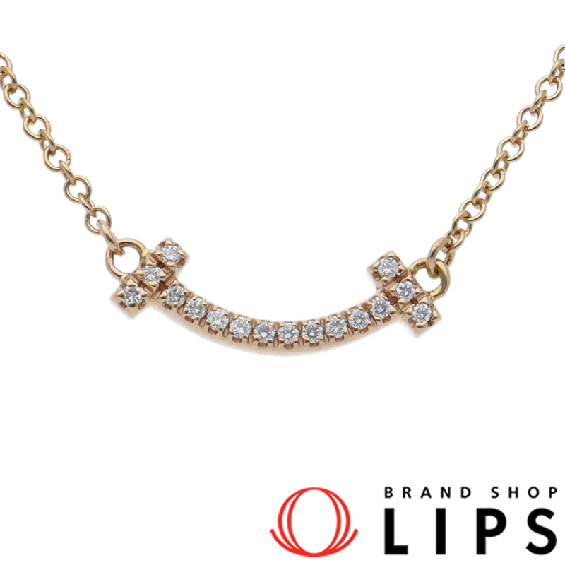 Tスマイル マイクロダイヤネックレス