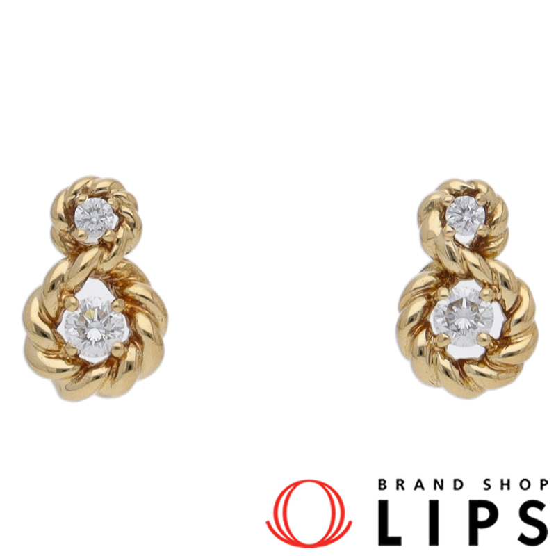 ツイストダイヤピアス