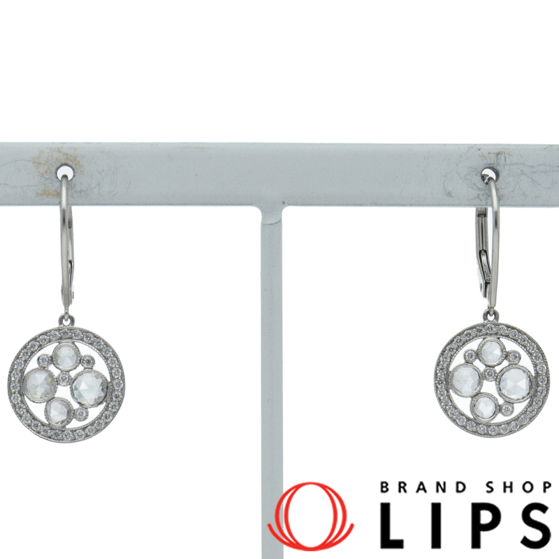 コブルストーンダイヤピアス