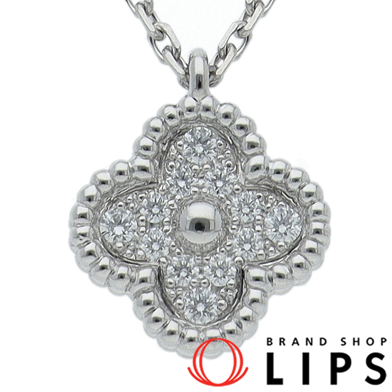 スウィートアルハンブラパヴェダイヤネックレス