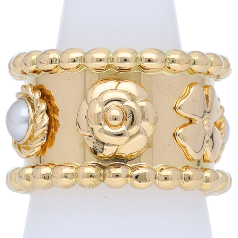 スリーシンボルパールリング