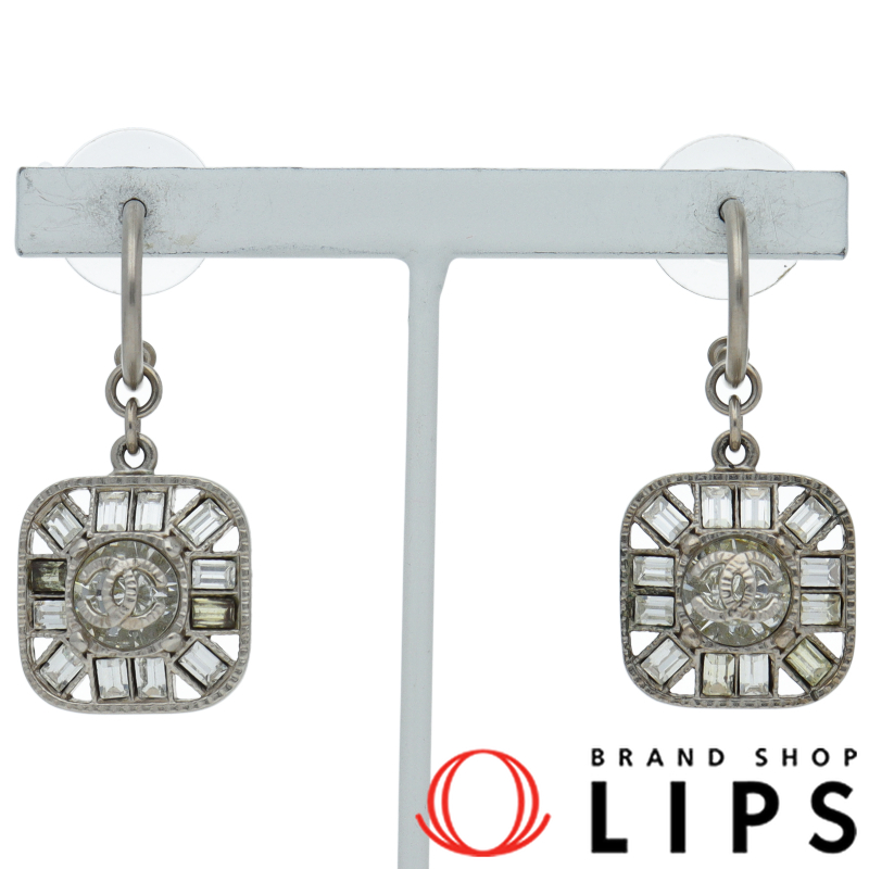 ココマーク ラインストーン ピアス