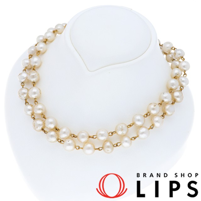 フェイクパールネックレス