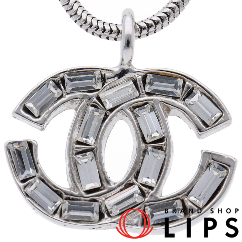 ココマーク ラインストーン ネックレス