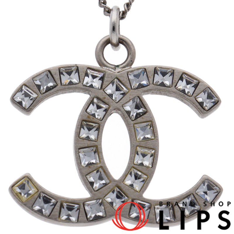 ココマーク ラインストーン ネックレス　