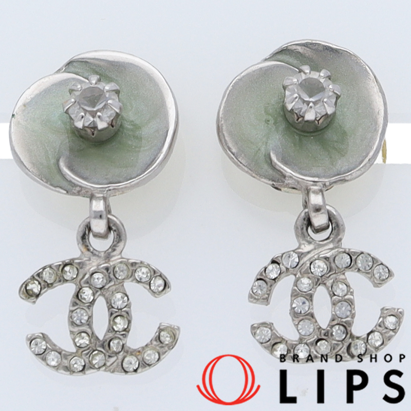 ココマーク ラインストーン ピアス