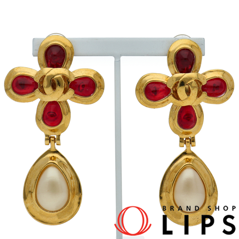 グリポア フェイクパール イヤリング