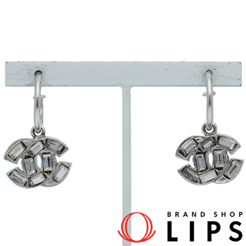 ココマーク ラインストーン ピアス