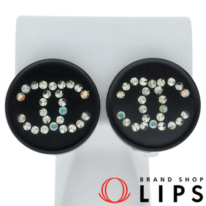 ココマーク ラインストーン イヤリング