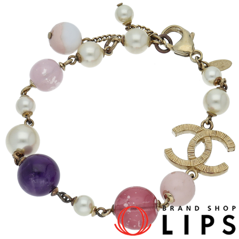 ココマーク フェイクパールブレスレット