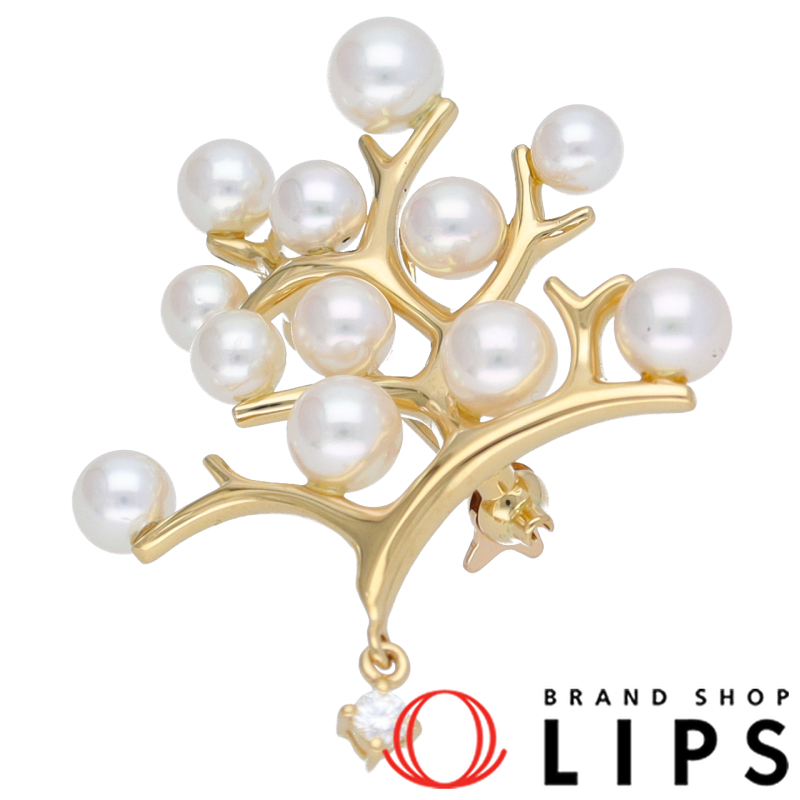 パールダイヤブローチ