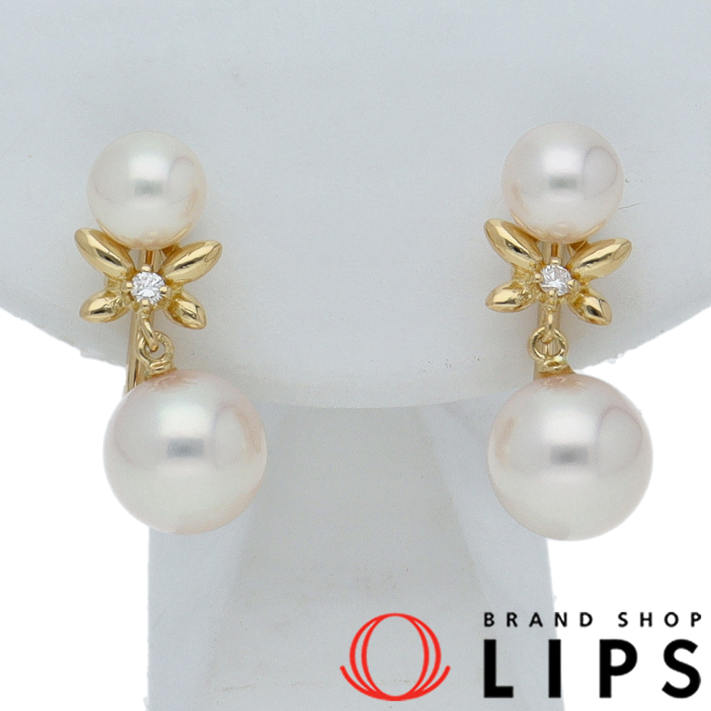 パールダイヤイヤリング