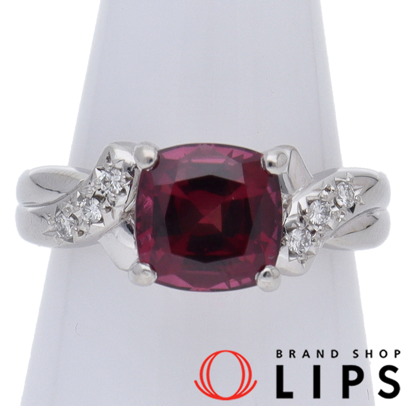 ロードライトガーネットダイヤリング